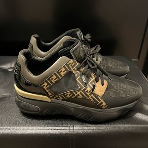 Fendi Black & Brown ‘Forever Fendi’ Sneakers